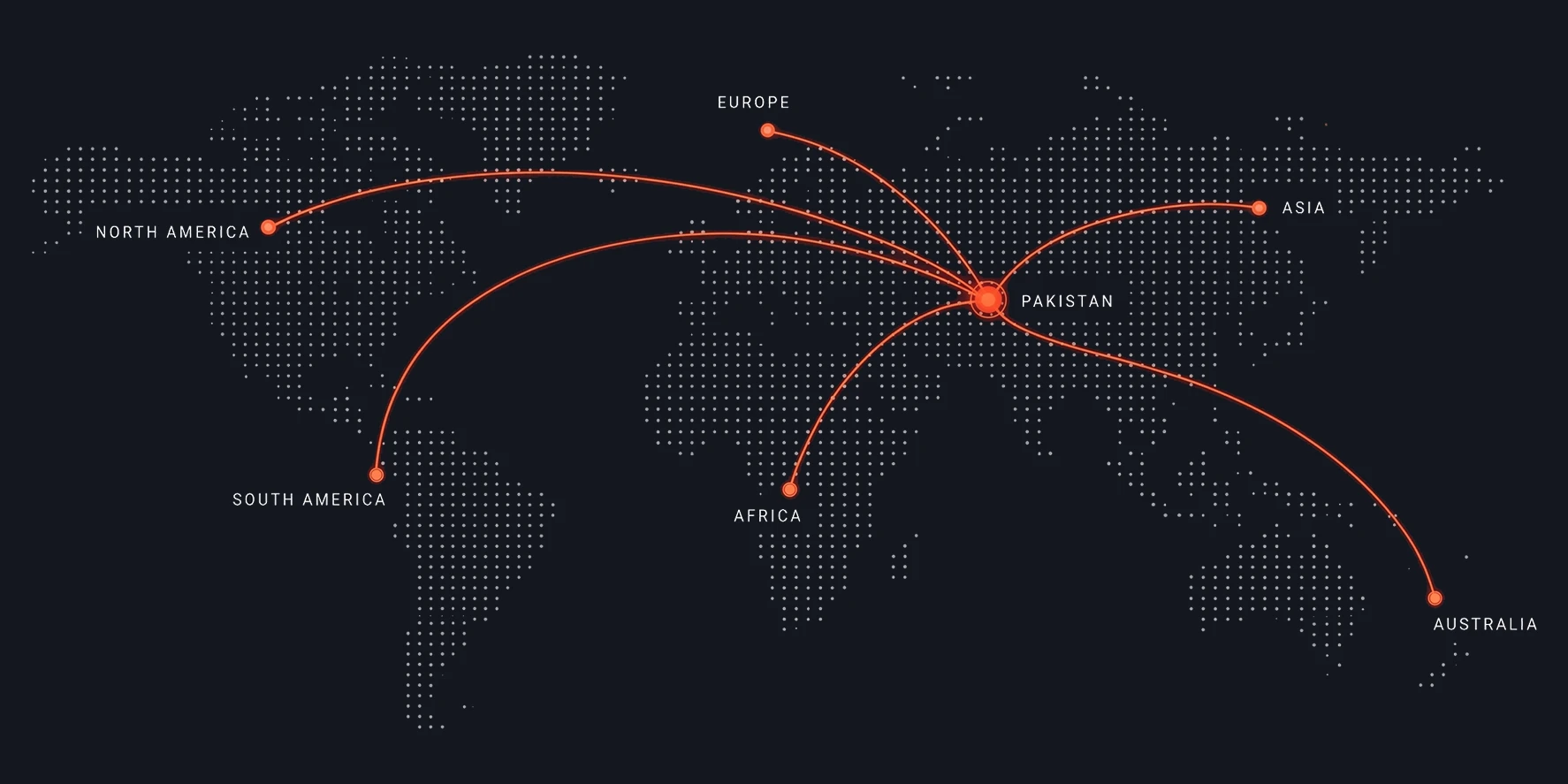 where we ship locations image with map representation